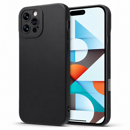 Matte Black Protective Case for Apple iPhone 16 Pro Max