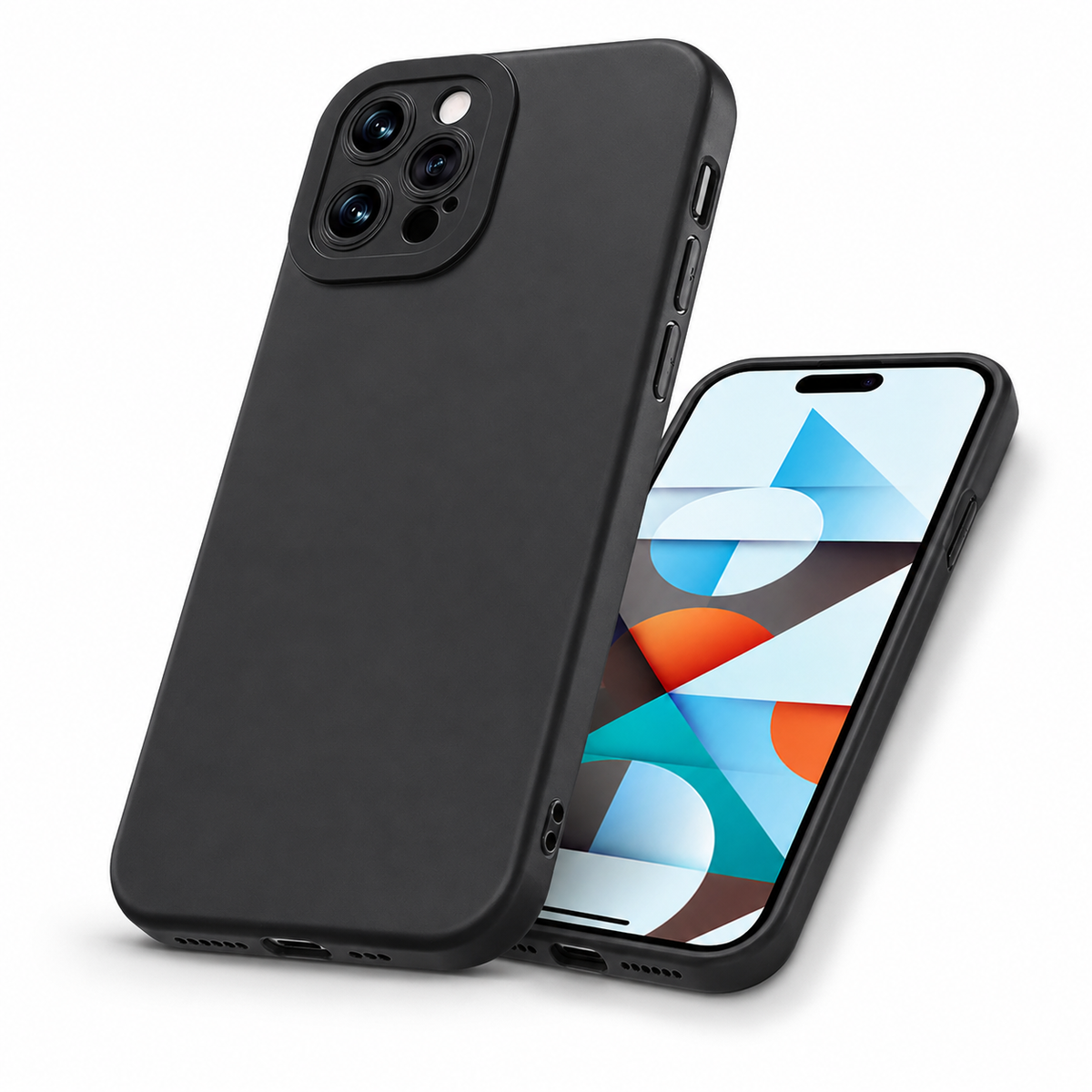 Matte Black Protective Case for Apple iPhone 16 Pro Max