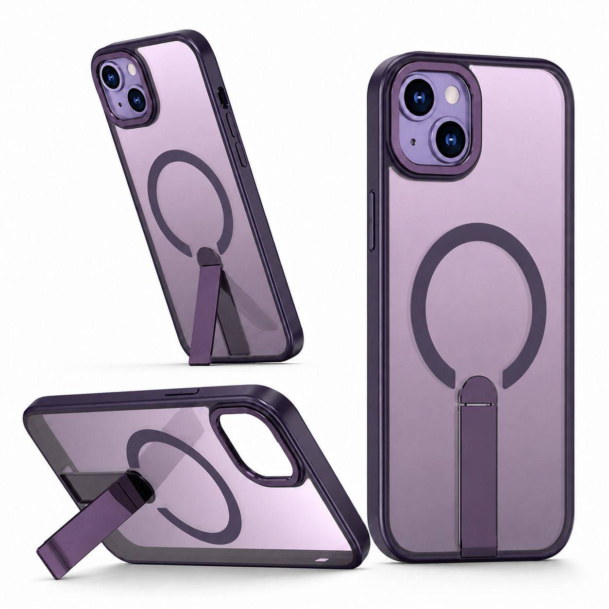 MagSafe iStand Kickstand Case for Apple iPhone 14 - Purple