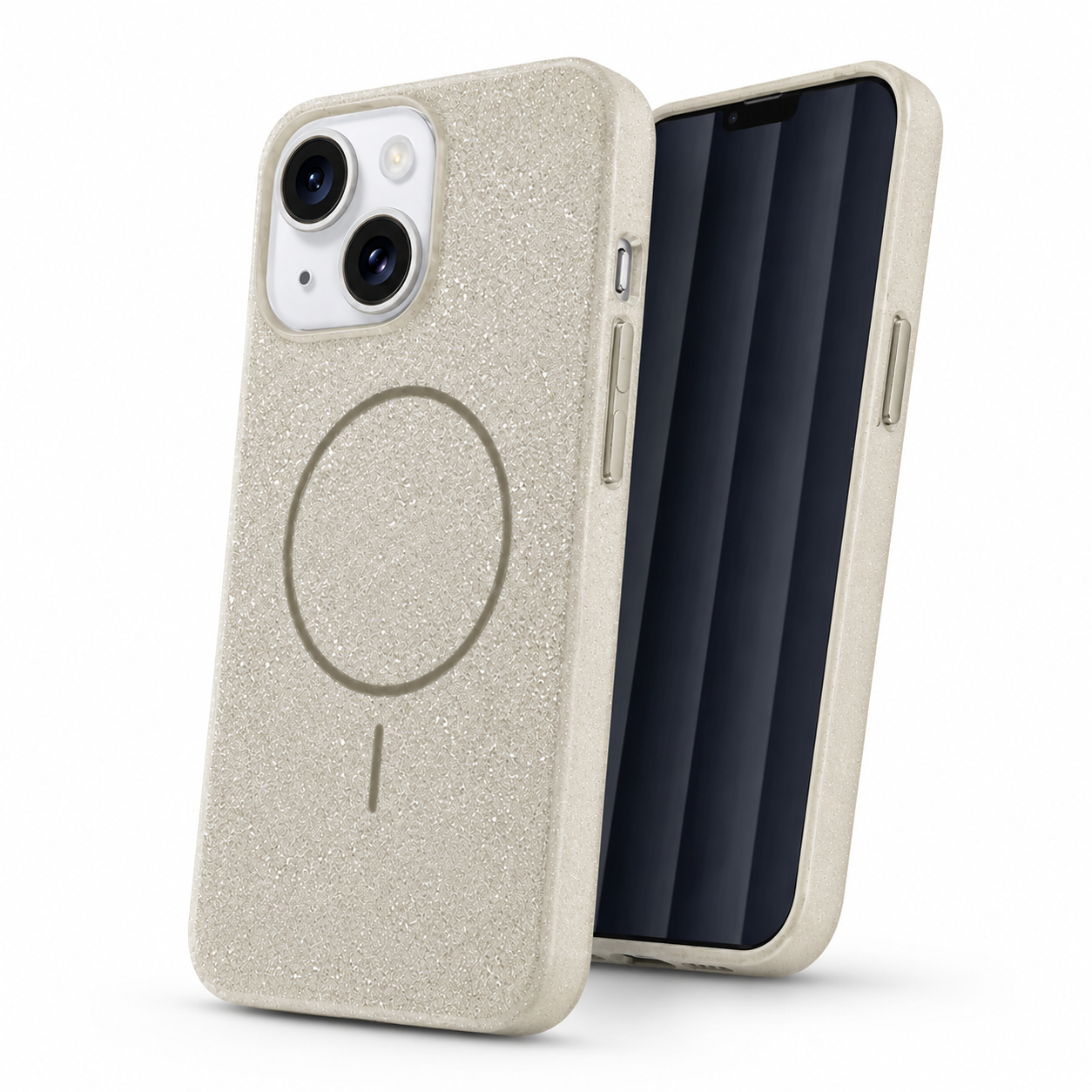 Glitsy MagSafe Case for Apple iPhone 15 - Grey