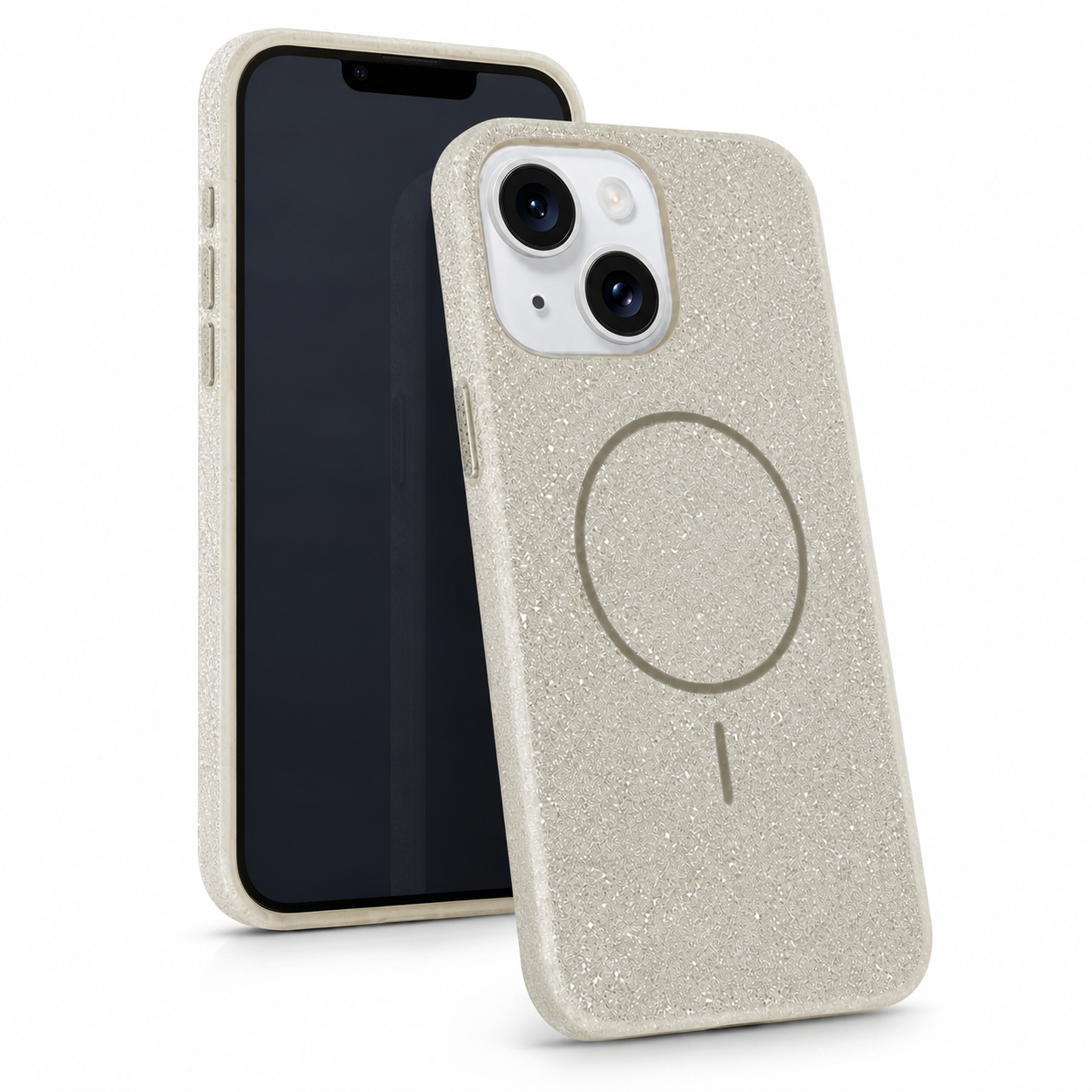 Glitsy MagSafe Case for Apple iPhone 15 - Grey