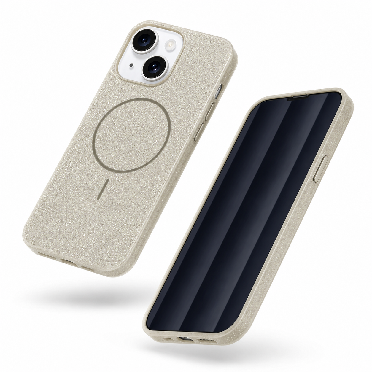 Glitsy MagSafe Case for Apple iPhone 15 - Grey