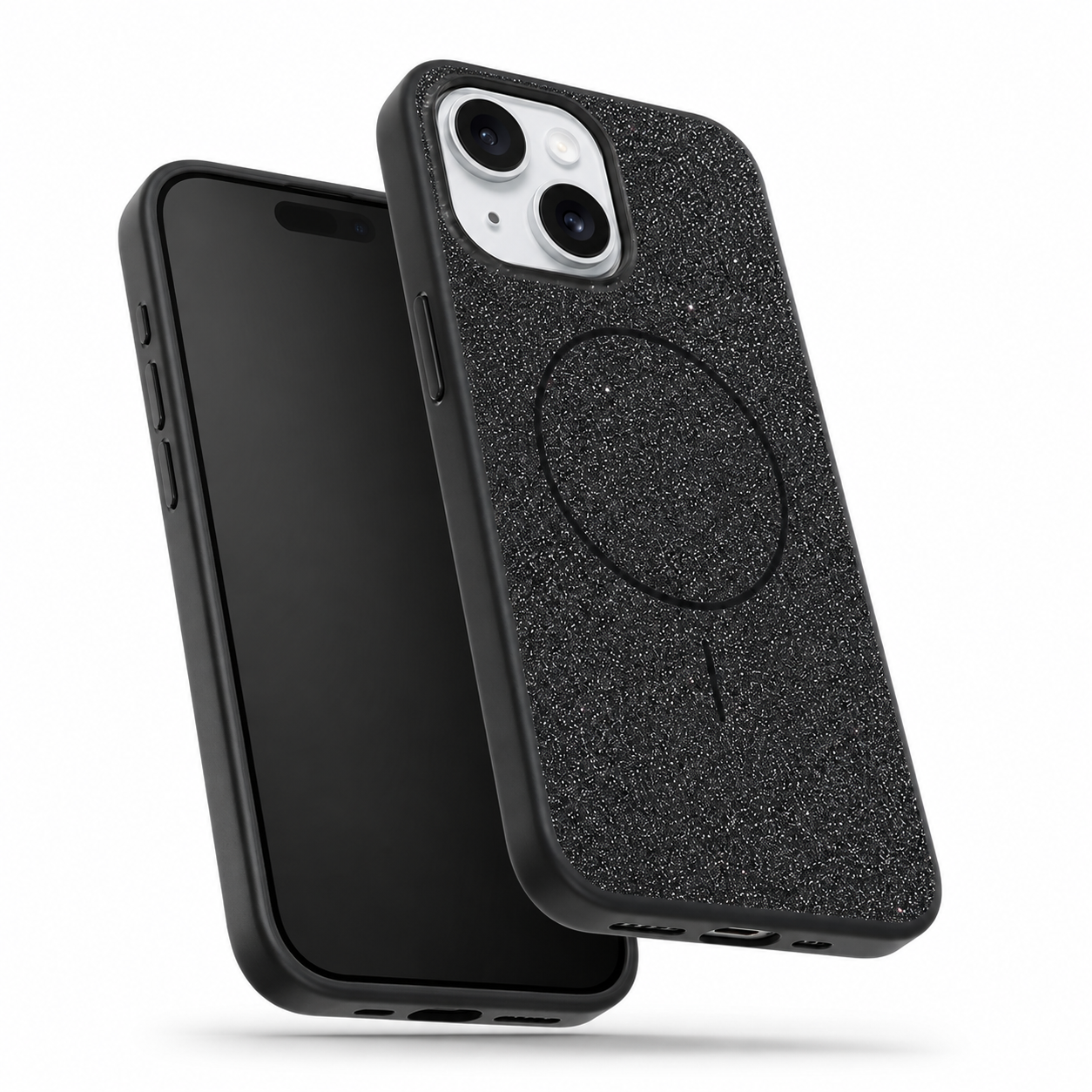 Glitsy MagSafe Case for Apple iPhone 15 - Black
