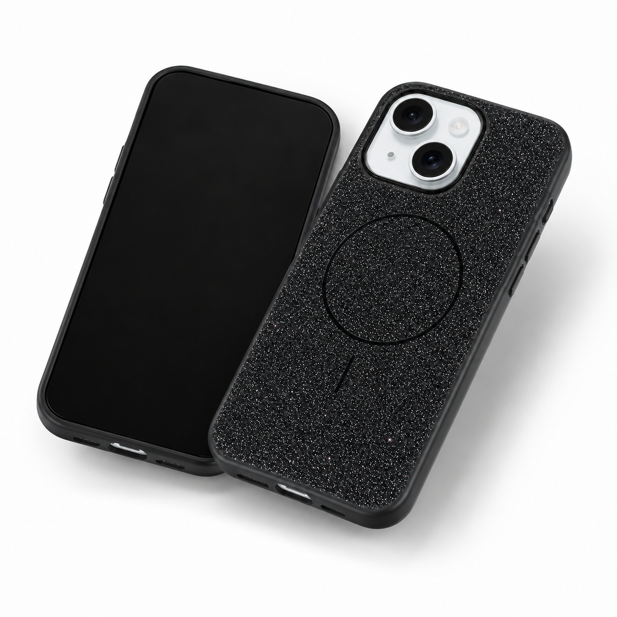 Glitsy MagSafe Case for Apple iPhone 15 - Black