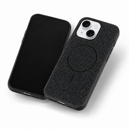 Glitsy MagSafe Case for Apple iPhone 15 - Black
