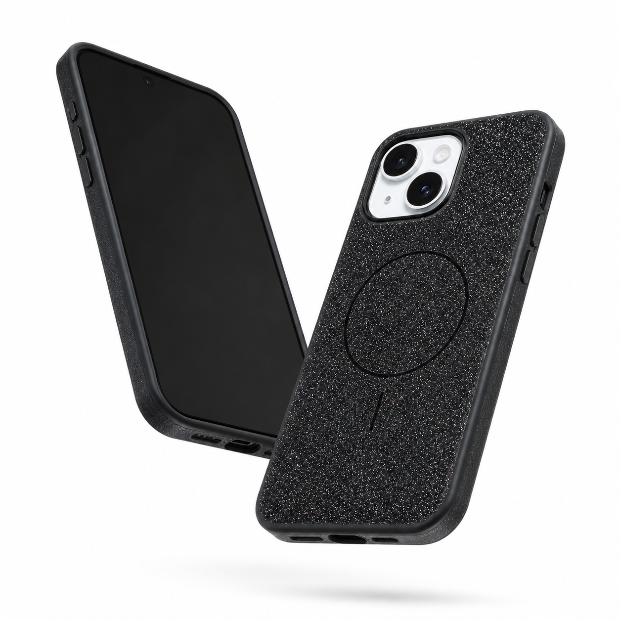 Glitsy MagSafe Case for Apple iPhone 15 - Black