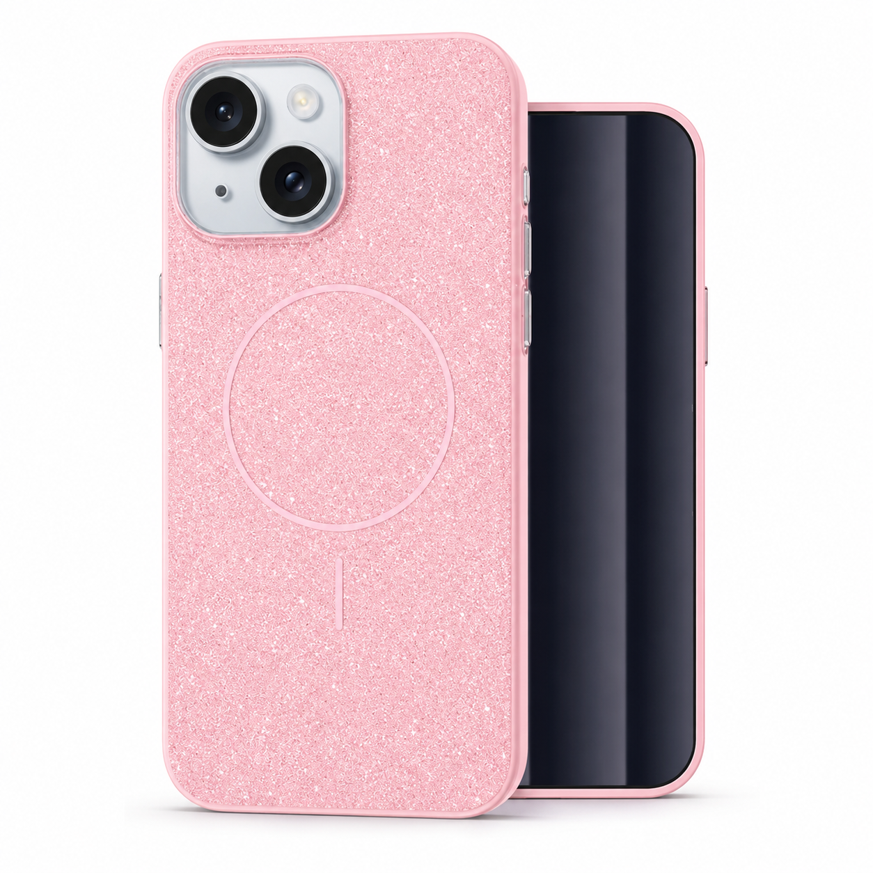 Glitsy MagSafe Case for Apple iPhone 15 - Rose Gold