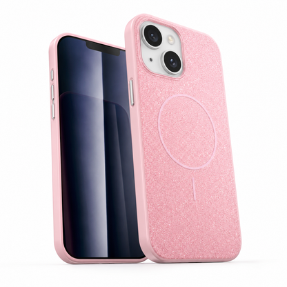 Glitsy MagSafe Case for Apple iPhone 15 - Rose Gold