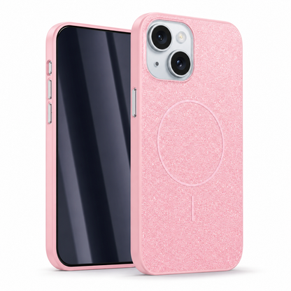 Glitsy MagSafe Case for Apple iPhone 15 - Rose Gold