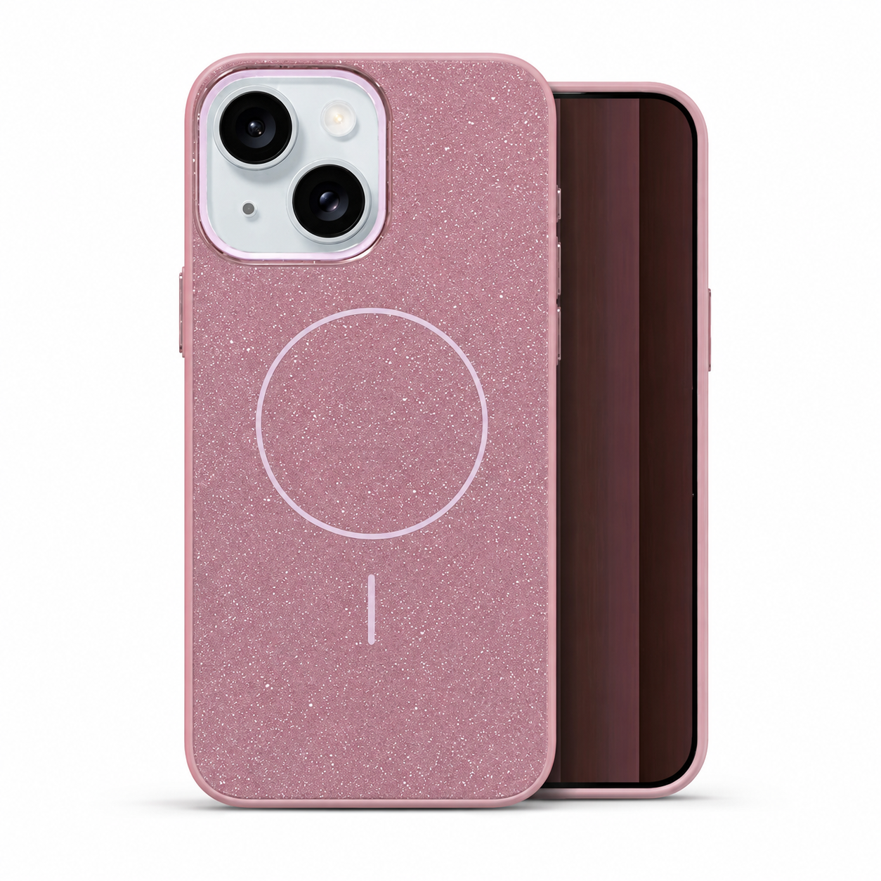 Glitsy MagSafe Case for Apple iPhone 15 - Purple