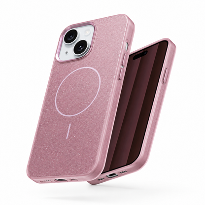 Glitsy MagSafe Case for Apple iPhone 15 - Purple