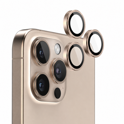 Camera Ring Protector for Apple iPhone 16 Pro Max - Rose Gold