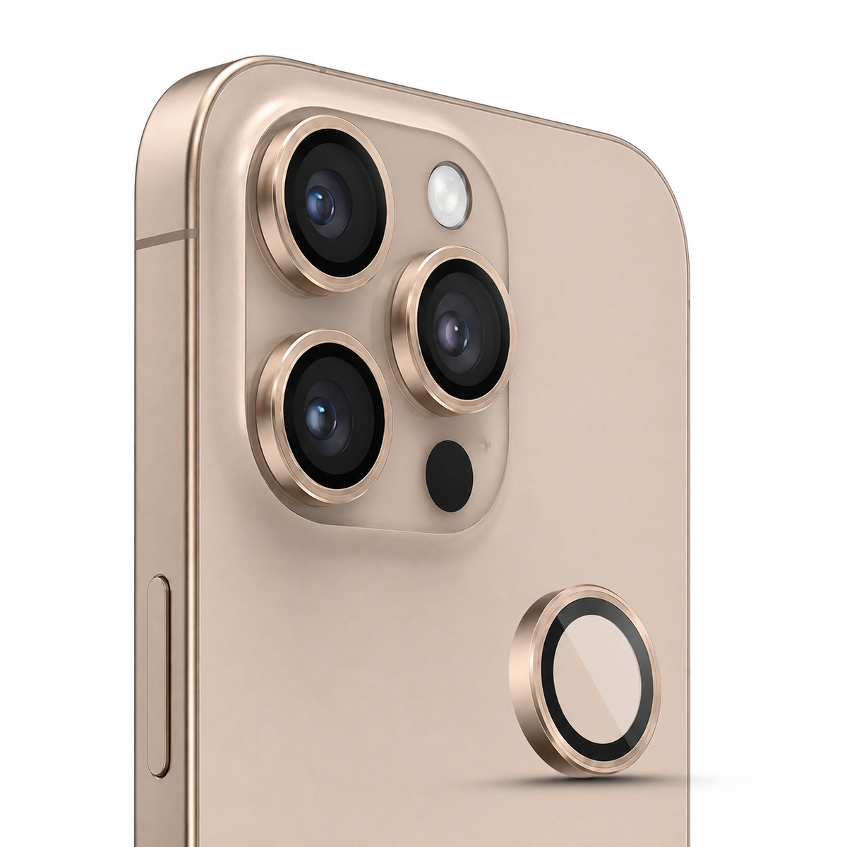 Camera Ring Protector for Apple iPhone 16 Pro Max - Rose Gold
