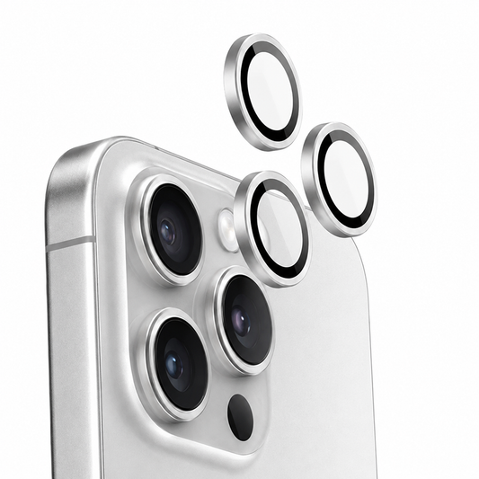 Camera Ring Protector Case for Apple iPhone 16 Pro - Silver - main product view