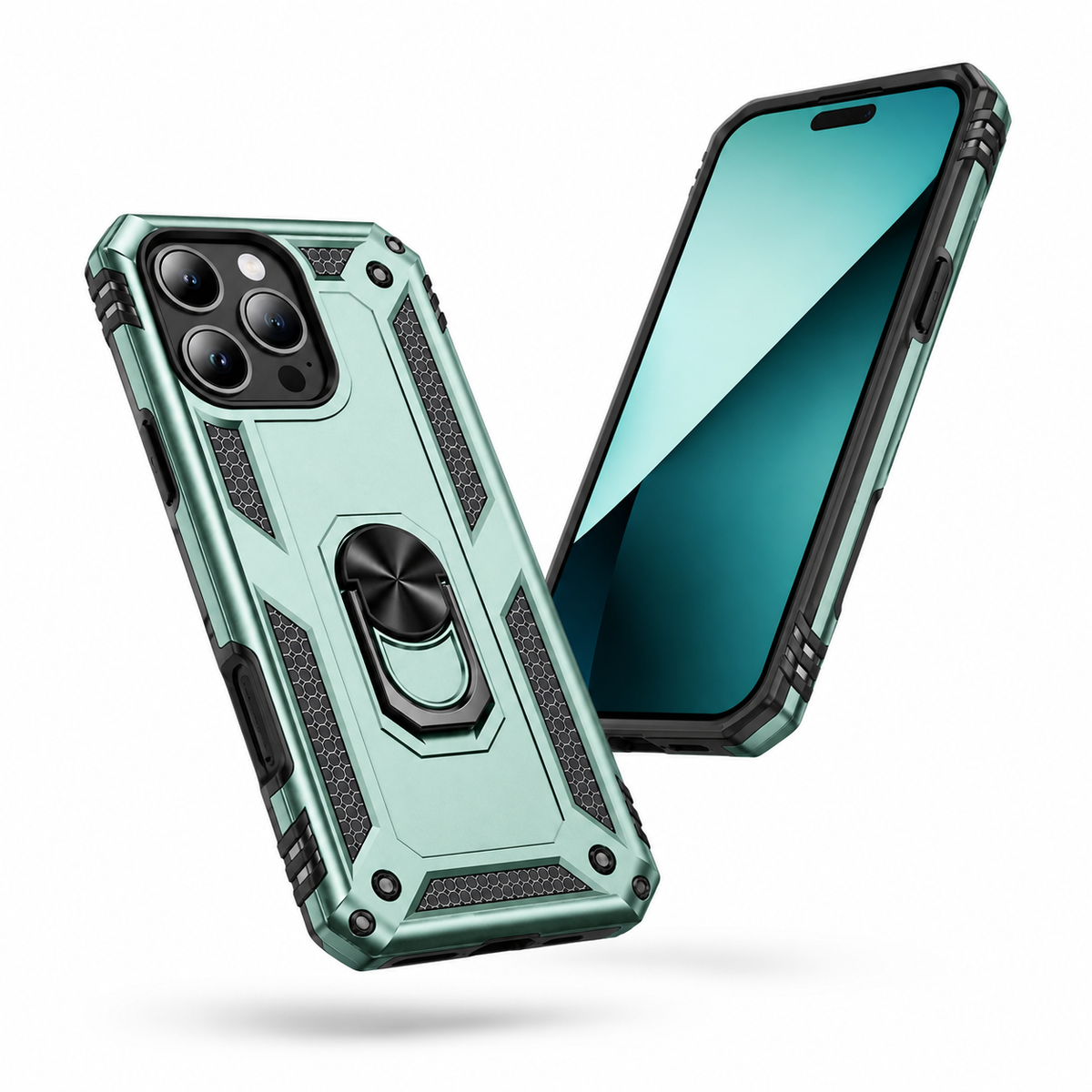 Anti-Drop Hybrid Case for Apple iPhone 16 Pro Max - Midnight Green