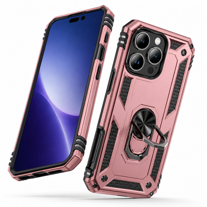 Anti-Drop Hybrid Case for Apple iPhone 13 Pro Max - Rose Gold - close-up design view
