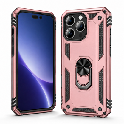 Anti-Drop Hybrid Case for Apple iPhone 14 Pro Max - Rose Gold - side profile product view