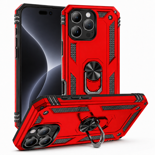 Anti-Drop Hybrid Case for Apple iPhone 16 Pro - Red - main product view