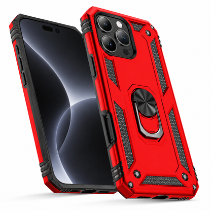Anti-Drop Hybrid Case for Apple iPhone 14 Pro Max - Red - close-up design view