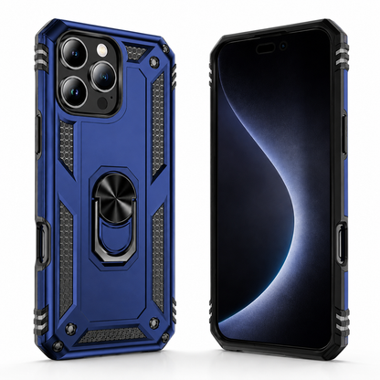 Anti-Drop Hybrid Case for Apple iPhone 14 Pro - Navy - angled product view