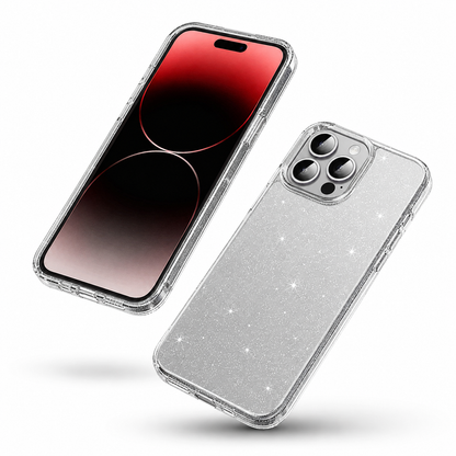 Clear Transparent Armor for Apple iPhone 16 Pro Max – Sparkly Clear