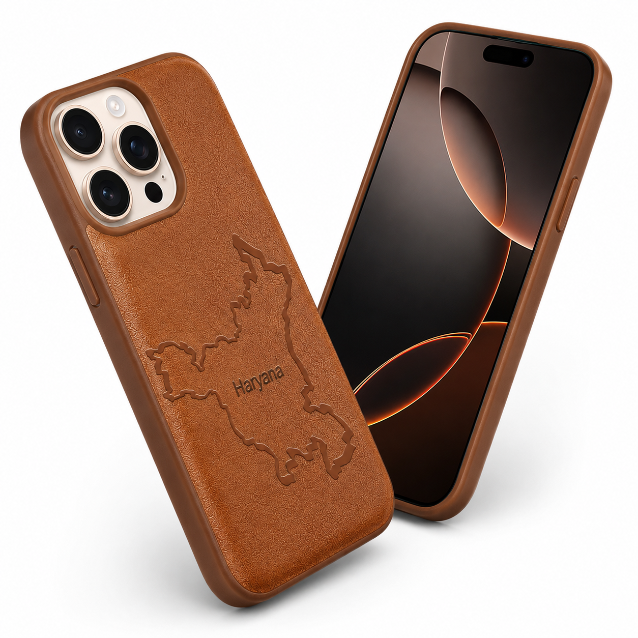 HRY Crafted Protective Case for Apple iPhone 15 - Brown