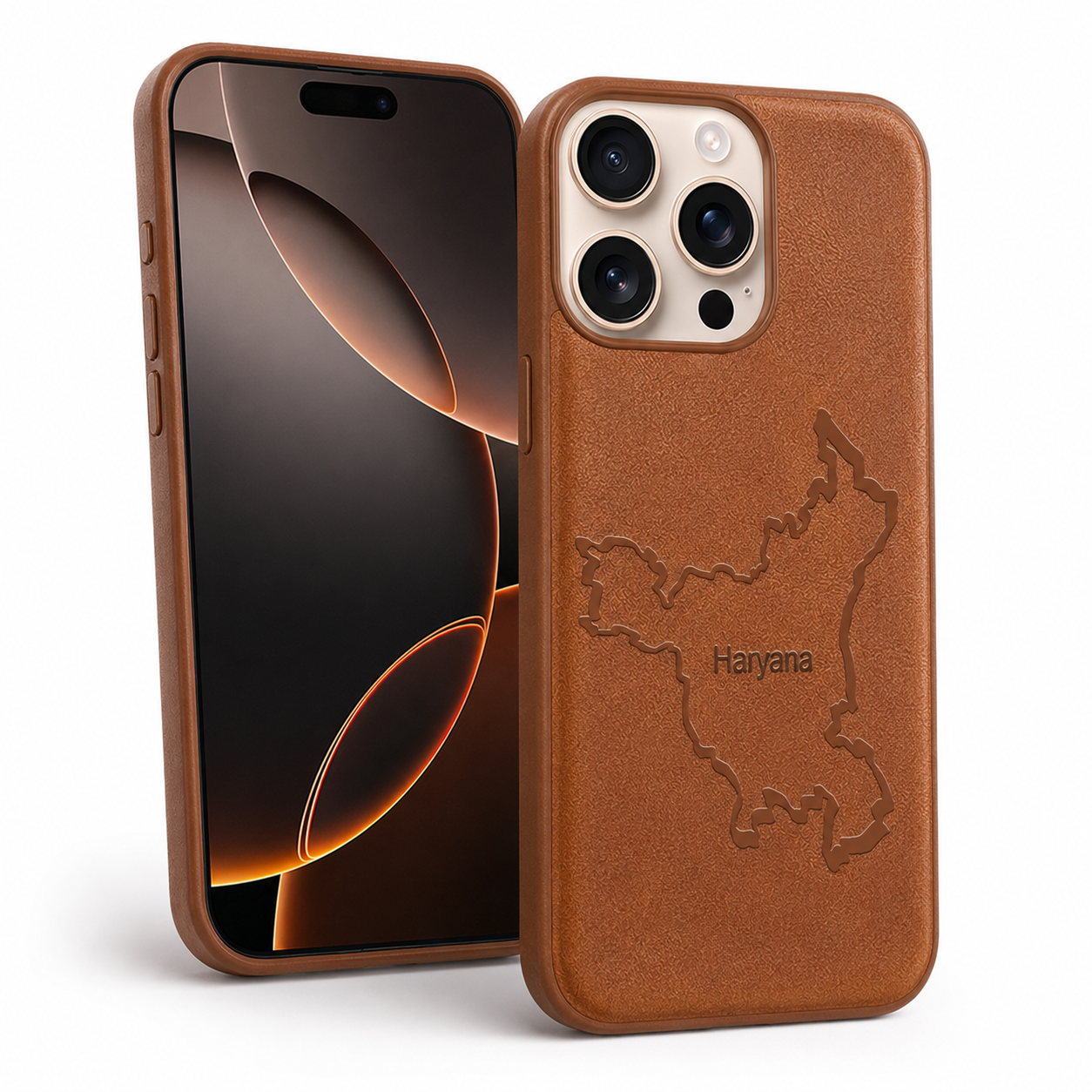 HRY Crafted Protective Case for Apple iPhone 15 - Brown