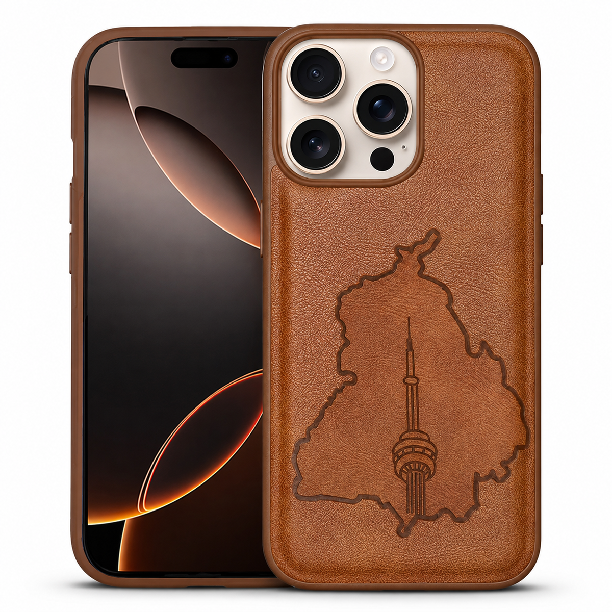 Crafted Protective Case for Apple iPhone 13 - Brown