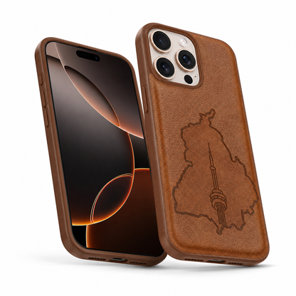 Crafted Protective Case for Apple iPhone 13 - Brown