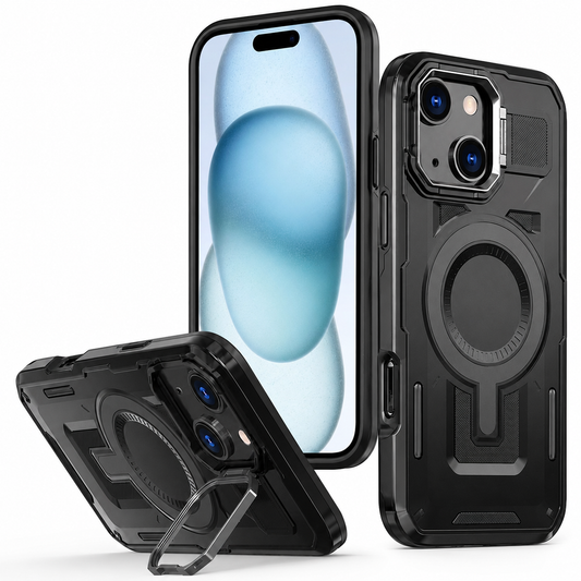 Shield Mate Shockproof Protective Case for Apple iPhone 15 - Black – anti-scratch smartphone case