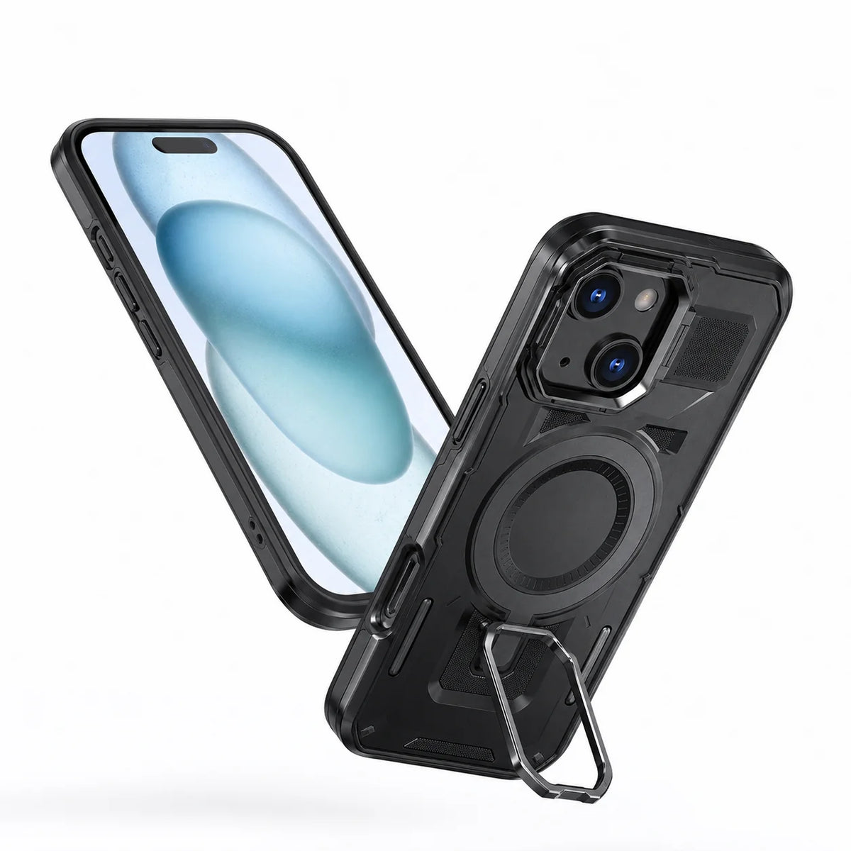 Shield Mate Shockproof Protective Case for Apple iPhone 14 - Black, impact-resistant smartphone case