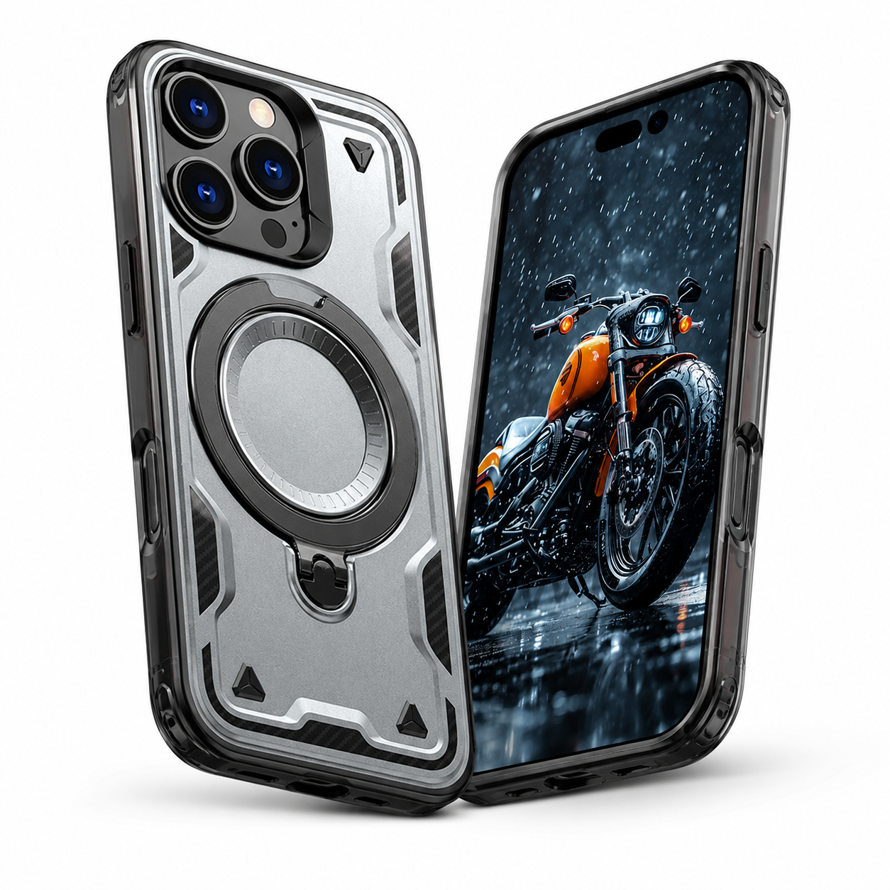 Sparta Rugged MagSafe Ring Case for Apple iPhone 14 - Grey