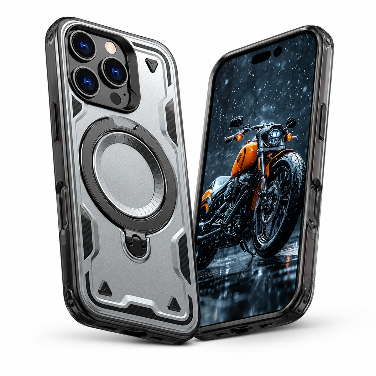 Sparta Rugged MagSafe Ring Case for Apple iPhone 13 - Grey