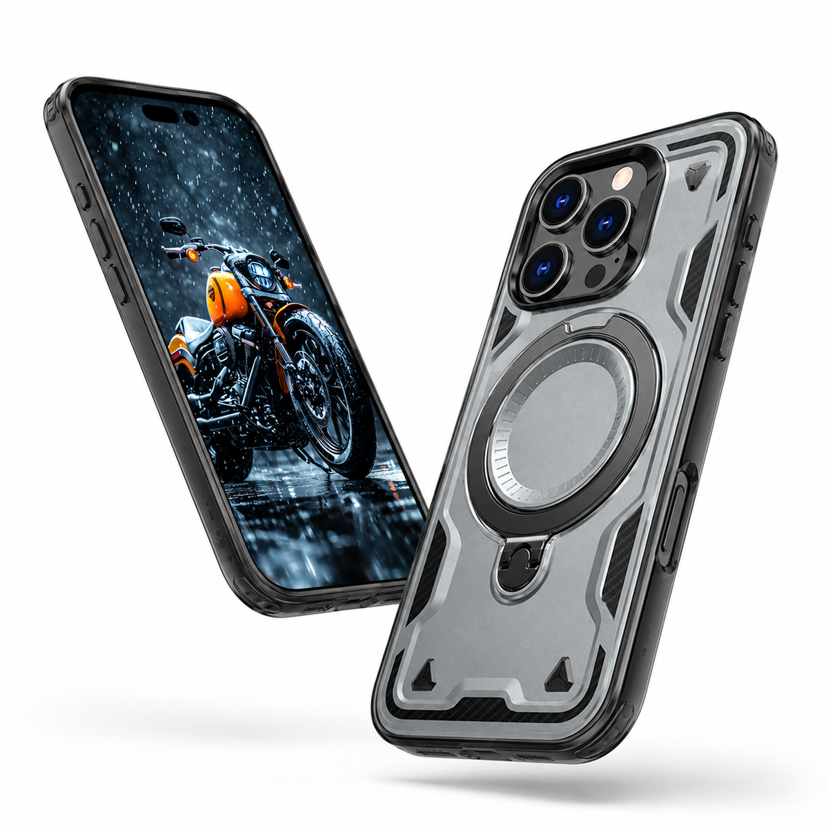 Sparta Rugged MagSafe Ring Case for Apple iPhone 14 - Grey