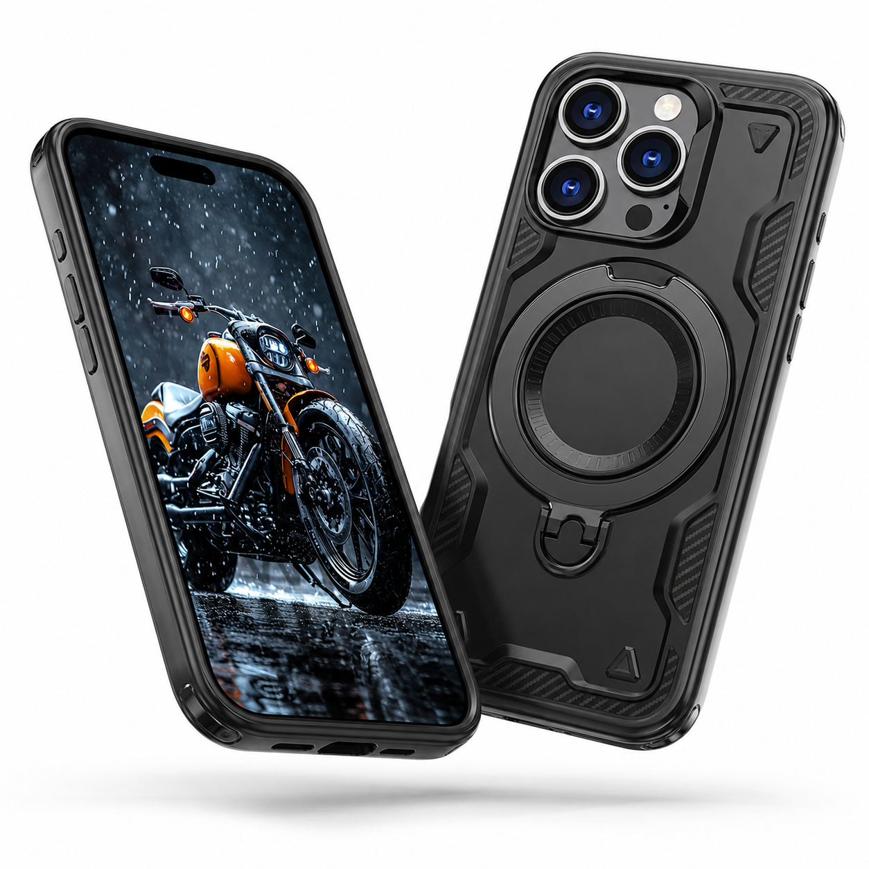 Sparta Rugged MagSafe Ring Case for Apple iPhone 14 - Black