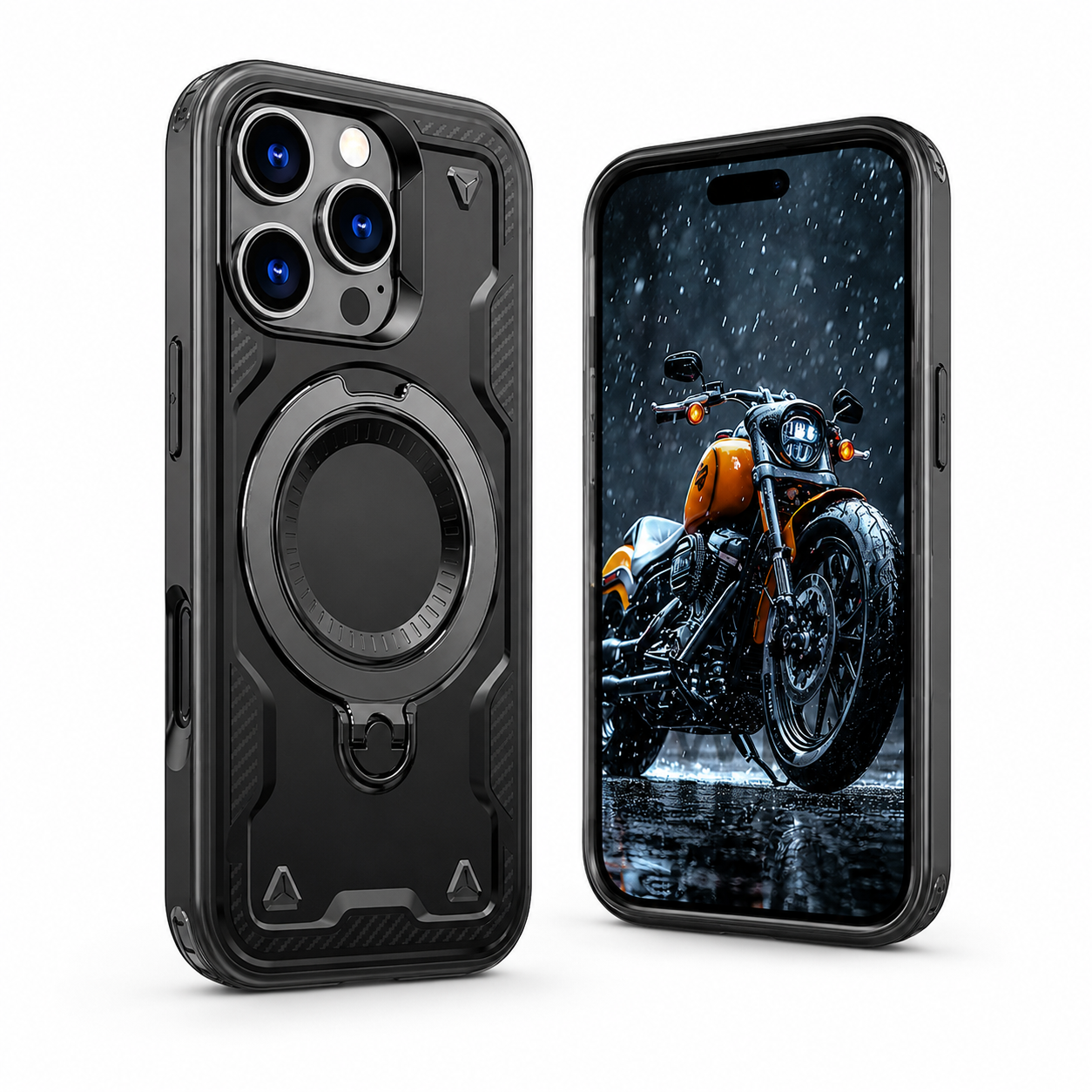 Sparta Rugged MagSafe Ring Case for Apple iPhone 13 - Black