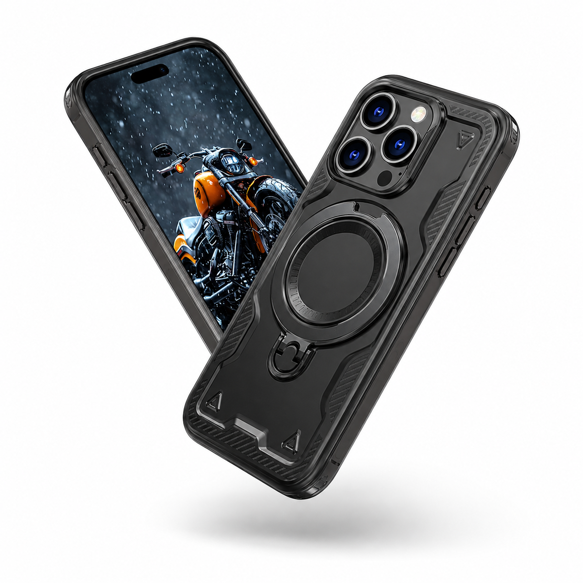 Sparta Rugged MagSafe Ring Case for Apple iPhone 14 - Black