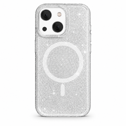 Sparkly MagSafe Symmetry Case for Apple iPhone 13 - Clear