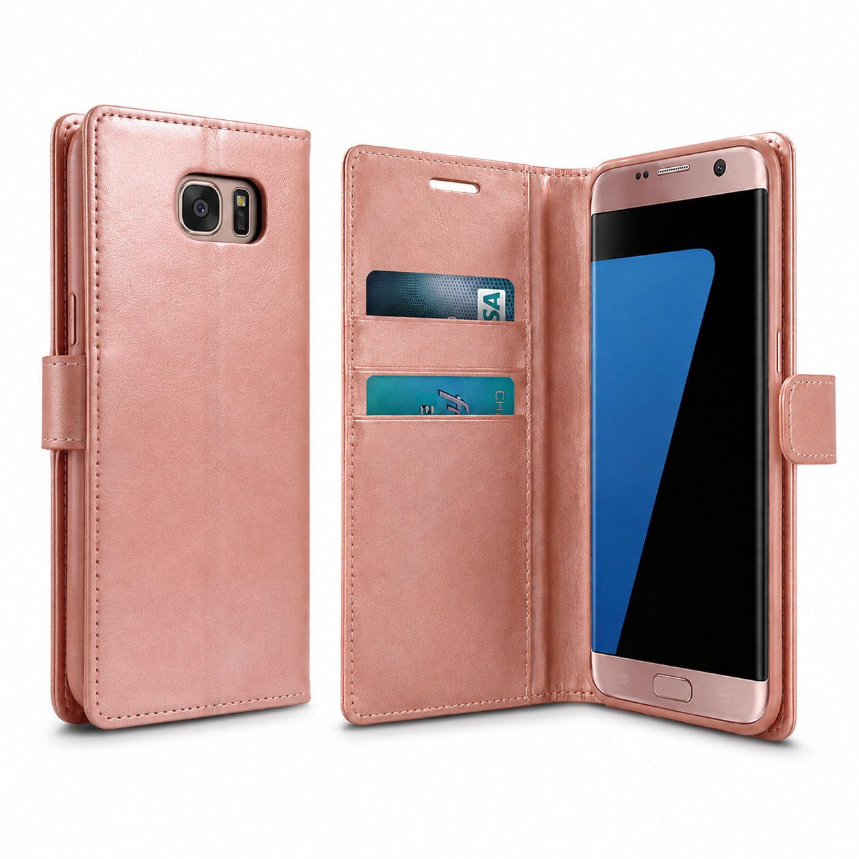 Mobile accessories Canada – Rose Gold BlueMoon wallet case