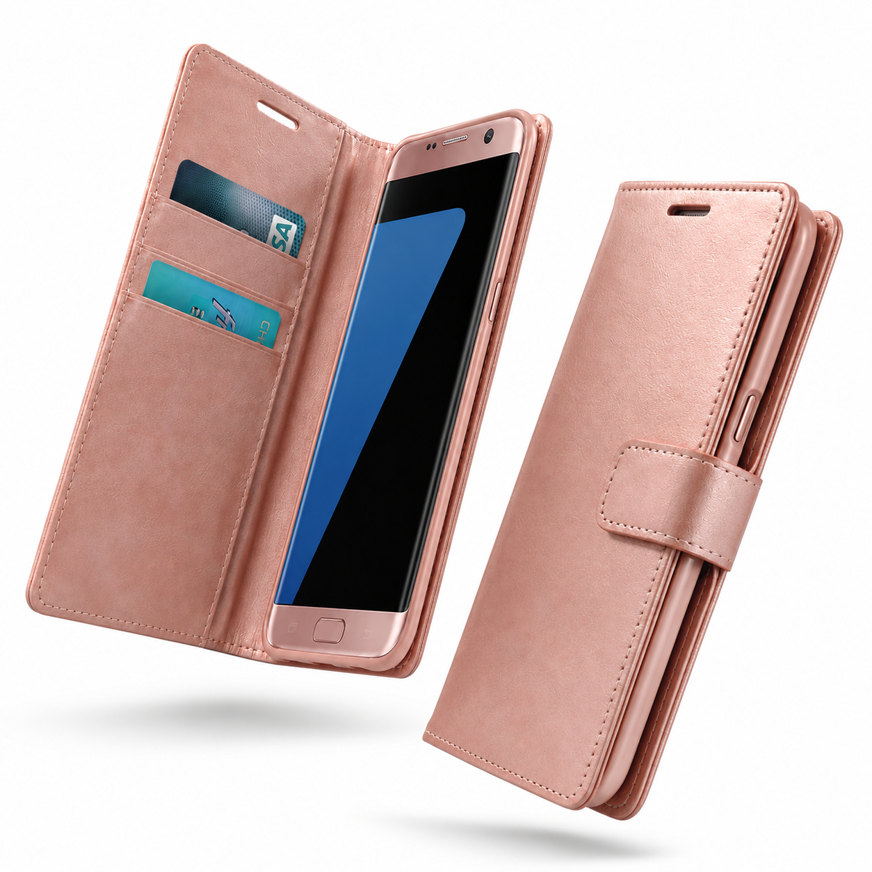 Rose Gold iPhone wallet case Canada with flip cover protection
