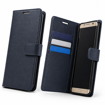 Navy iPhone wallet case Canada with durable everyday protection