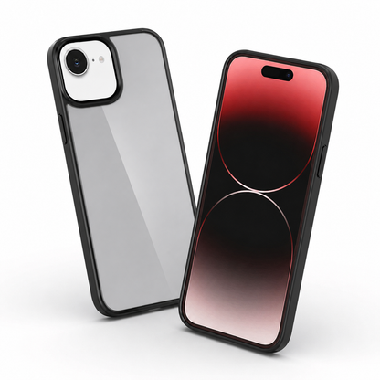 Buy iPhone cases online Canada – Black clear armor protective case