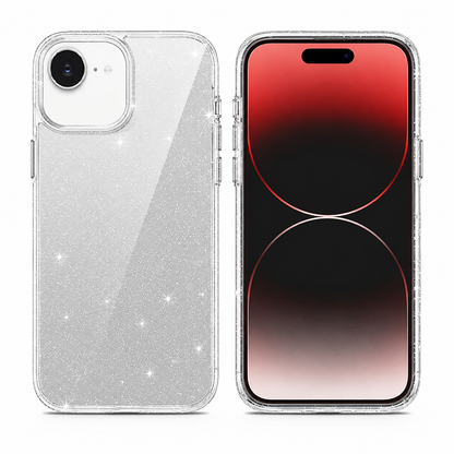 Buy mobile covers online Canada – Clear sparkly protective iPhone case
