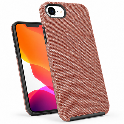 Rose Gold impact-resistant iPhone cover with reinforced corner protection