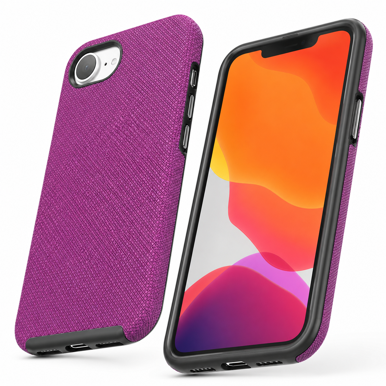 Purple dotted protective phone cover for iPhone 17e and iPhone 16e

