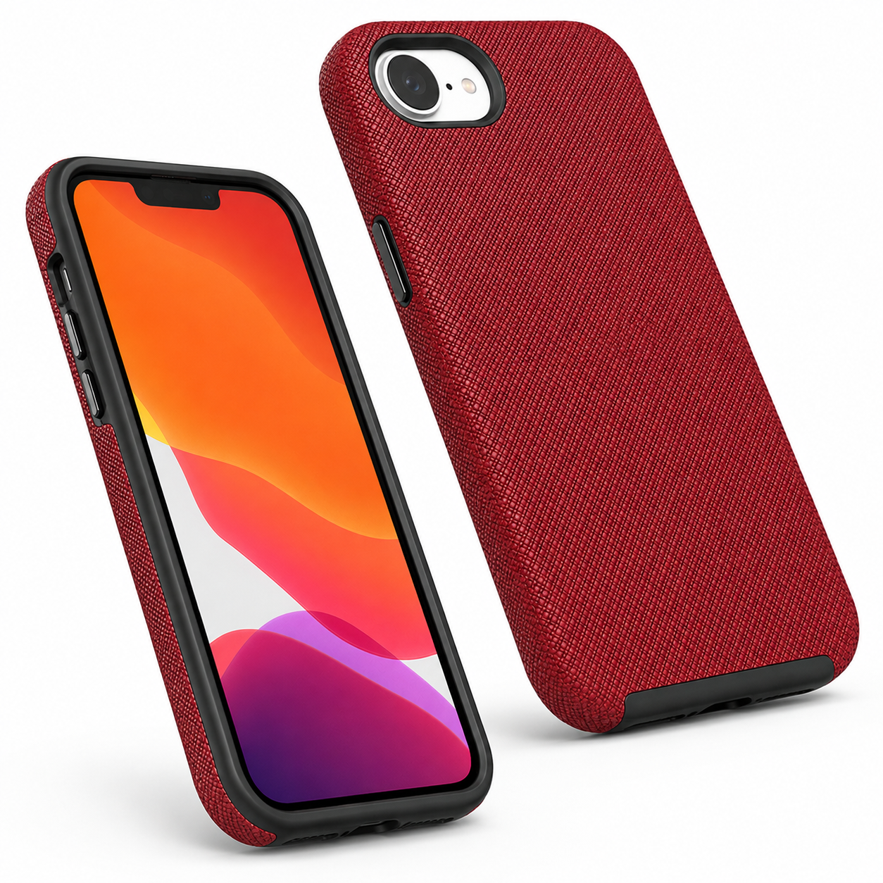Red dotted protective phone cover for iPhone 17e and iPhone 16e