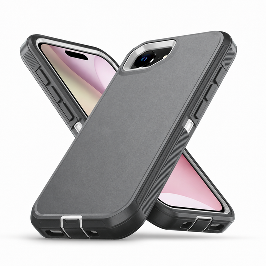Grey Triple Protection Case for Apple iPhone 17e and iPhone 16e