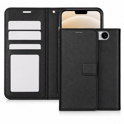 Black Photo ID Wallet Case for Apple iPhone 17e and iPhone 16e