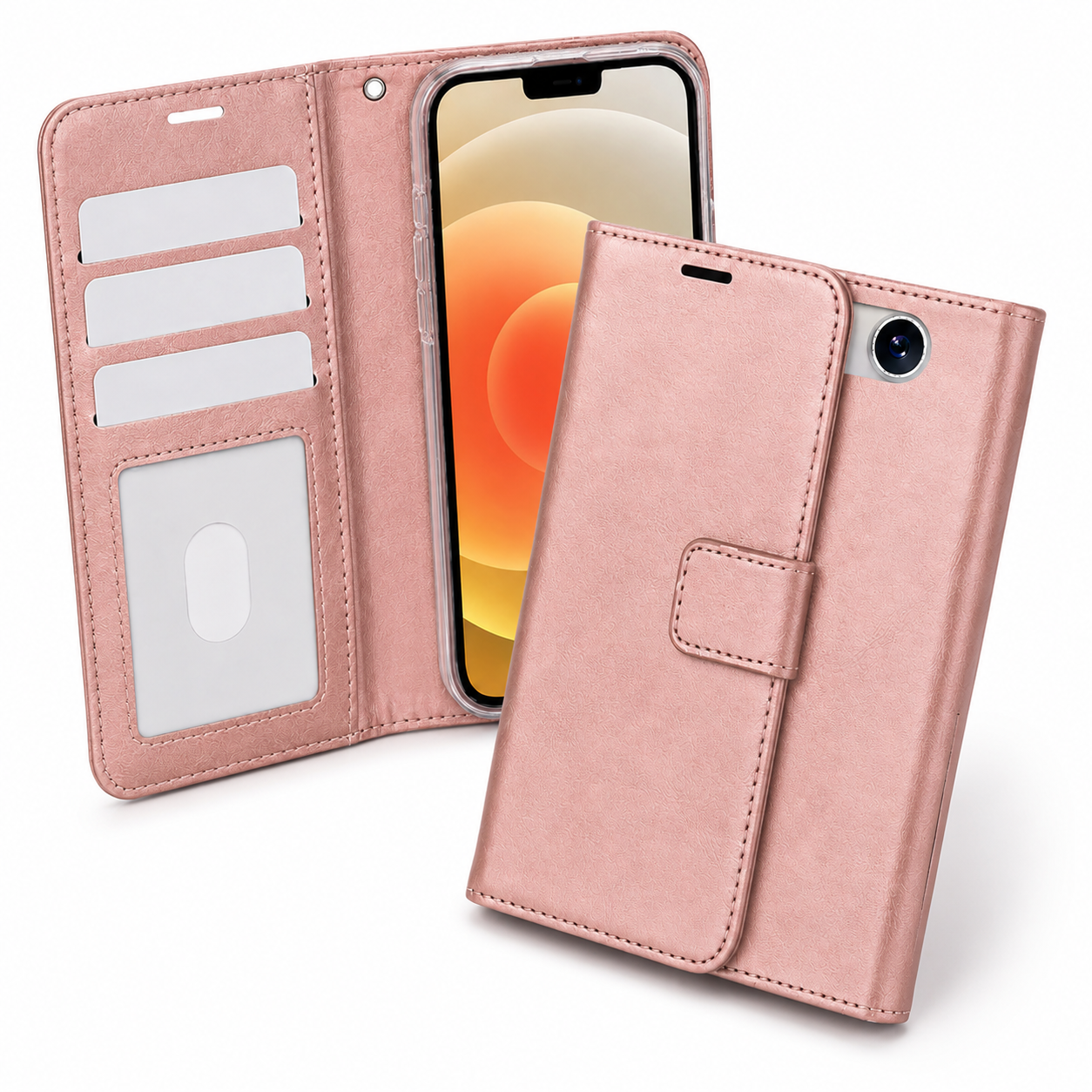 Mobile accessories Canada – Rose Gold Photo ID Wallet cover