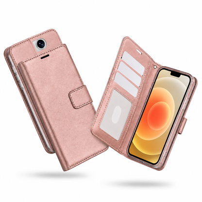 Rose Gold iPhone wallet case Canada with photo ID window